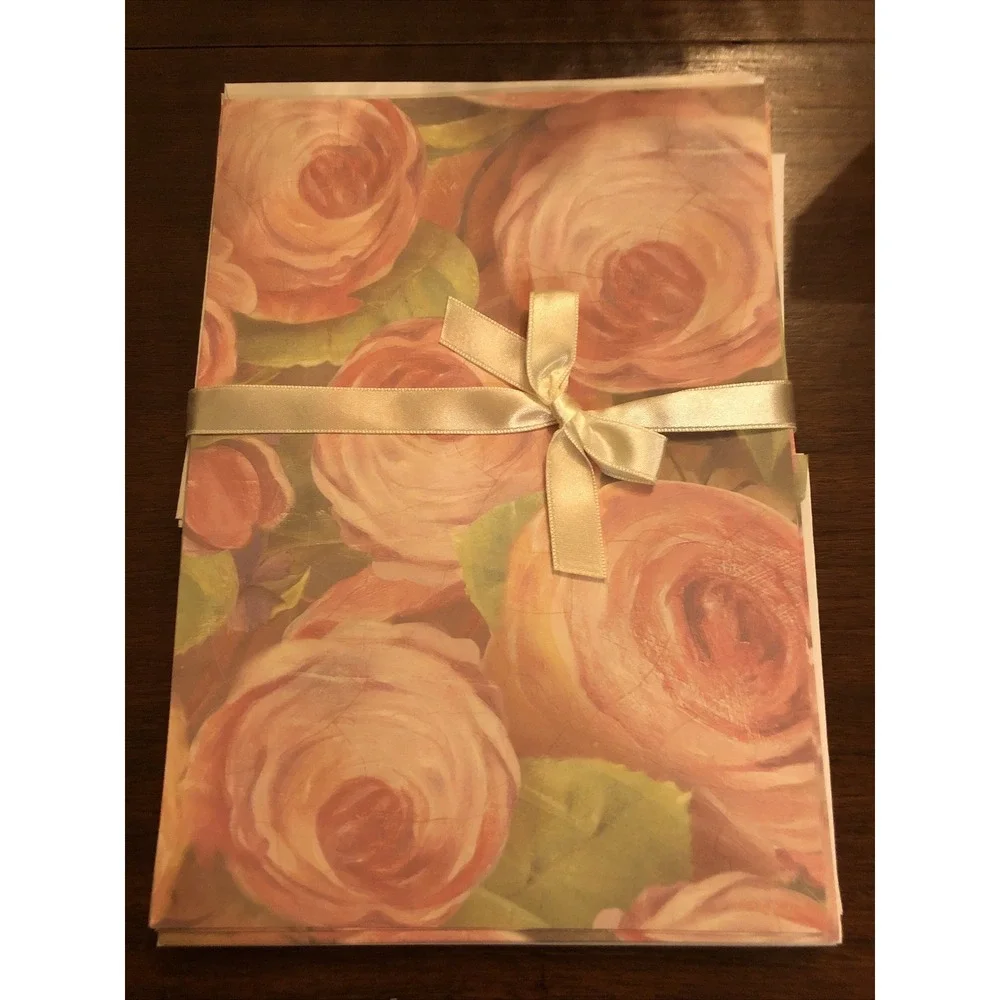 Flora Bella Stationary Box W/16 Writing Paper W/env, 15 Notecards W/envelopes